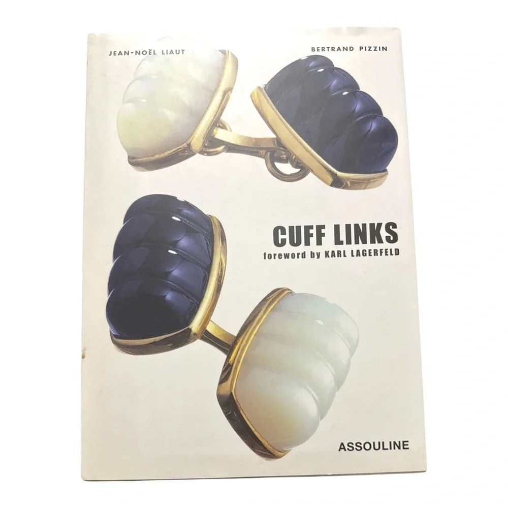 Assouline Cuff Links Book Forward by Karl Lagerfeld, Bertrand Pizzin Circa 2002